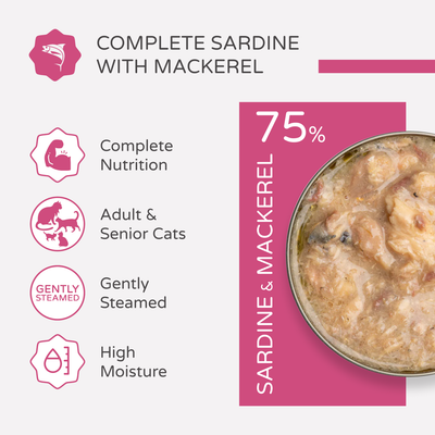 thrive Complete Saver Pack 24 x 75g - cat wet food - Sardine & Mackerel