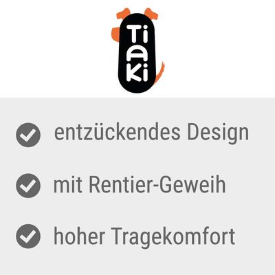 Tiaki. Entzückendes Design, mit Rentier-Geweih, hoher Tragekomfort.