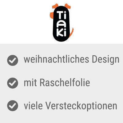 Tiaki. Новогодний дизайн, с шуршащей фольгой, много укрытий.