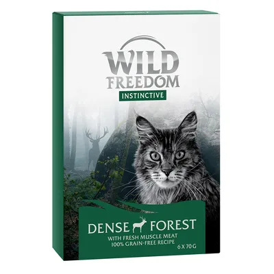 Wild Freedom Instinctive Dense Forest, with fresh muscle meat, 100% grain-free recipe, pack of 6 x 70g.