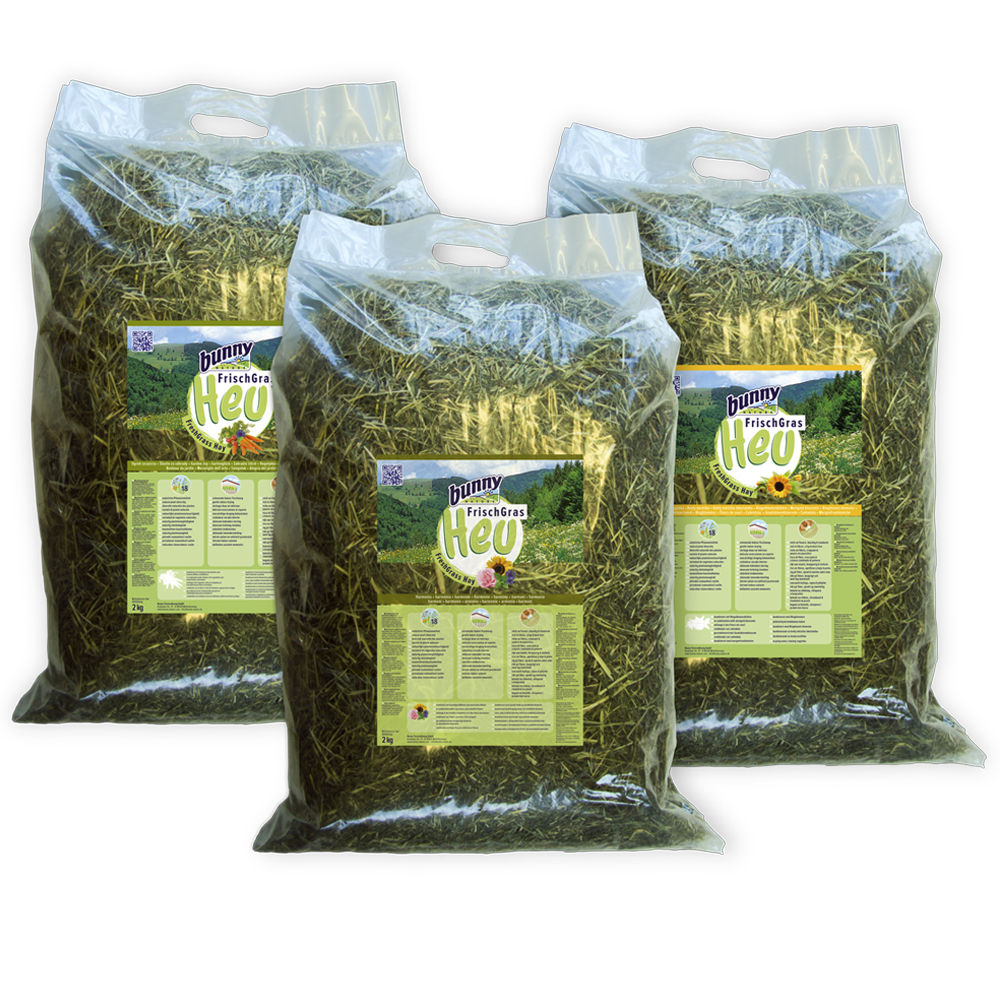 Fotografie produktu: Bunny FrischgrasHeu Special Edition - Sommerpaket 3 x 2 kg