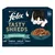 Purina Felix Tasty Shreds, 12x. Prikaz zdjelice s trakicama hrane za mačke. Tekst na njemačkom: Geschmacksvielfalt aus dem Wasser, Lachs, Thunfisch, Kabeljau, Scholle. Purina Felix Tasty Shreds, 12x. Prikaz zdjelice s trakicama hrane za mačke. Tekst na njemačkom: Geschmacksvielfalt aus dem Wasser, Lachs, Thunfisch, Kabeljau, Scholle.