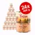 Purizon Chicken Fillet with Black Angus & Turkey natvoer voor volwassen honden, 24 blikken à 400 g. Op het etiket: 45% chicken fillet. Voorraadverpakking zichtbaar.