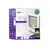Microchip pet door connect packaging showing features: monitor and control remotely, curfew mode, prevents intruder animals, works with all microchips, battery life 6 months, app available.