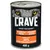 Lata de 400 g Crave com texto visível: Satisfy Their Nature, Hochwertiges Protein, Getreidefreie Rezeptur, Hergestellt mit 100% natürlichem Huhn & Truthahn.