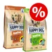 Happy Dog Natur -säästösekoitus: 2 x 15 kg - mix: 15 kg Lamb & Rice + 15 kg Balance