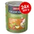Conservă Animonda GranCarno Superfoods, Pute + Mangold, Hagebutten, Leinöl, 24x800 g. Etichetă cu curcan și legume vizibile, text: 1 tierisches protein. Conservă Animonda GranCarno Superfoods, Pute + Mangold, Hagebutten, Leinöl, 24x800 g. Etichetă cu curcan și legume vizibile, text: 1 tierisches protein.