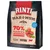 Rinti Max-i-mum 70 % Fleisch & Innereien, reich an frischem Rind, mit 30 % Gemüse, getreidefrei, 4 Kilogramm. Synlig tekst på tysk og billeder af kød og grøntsager på posen.