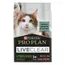 Product packaging showing 'Reduces allergens on cat hair', 'Sterilised adult', '1+ year', and 'Rich in salmon'.