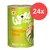 Wow Dog Gemüse Obst, Premium Ergänzungsnahrung aus 100% Lebensmittelqualität, Made in Austria, 24x Dosen, ohne Getreide und Gluten.
