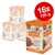 Nature's Variety Original Multipack, 16x150g, Sorten: Beef, Chicken, Turkey, getreidefrei. Vier Packungen mit Abbildung des Futters und Hund auf der Verpackung.