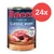 Rocco Classic Pork med kyckling och lax, 100 % färska ingredienser, spannmålsfritt recept, 400 g burk, 24-pack.
