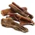 Dried beef tripe pieces, brown and textured surface, suitable as a natural chew snack. Dried beef tripe pieces, brown and textured surface, suitable as a natural chew snack.