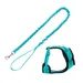 Trixie Mesh Y-Harness with Elastic Leash - turquoise