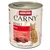 Animonda Carny Adult βοδινό, 100% φρέσκα συστατικά, χωρίς δημητριακά, Made in Germany, με ταυρίνη. Εικόνα κομματιών κρέατος και γερμανικής σημαίας.