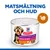 Hill's Science Plan Sensitive Stomach & Skin Small & Mini with Turkey hundmatburk. Text: Matsmältning och hud. Bild på liten hund och kalkonikon.
