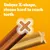 Two chew sticks with X-shape and text: Unique X-shape, cleans hard-to-reach teeth.