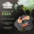 Wild Freedom Spirit of Asia, 40% carne proaspătă, 100% rețetă fără cereale, cu ingrediente regionale. Imagine cu carne de pasăre, pește și verdeață pe o placă de piatră.