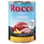 Rocco JUNIOR dåse 400 g, Beef with chicken & potatoes. Synligt kød, kartoffelstykker. Tekst: IT'S MEAT TIME, OPTIMAL CALCIUM TO PHOSPHORUS RATIO.