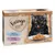Feringa Juicy Fillet Adult, varianti: salmone con gamberetti, pollo con tonno. La confezione mostra un gatto nero davanti a un piatto di cibo. Contenuto: 12 x 70 g.