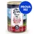 Ziwi Peak New Zealand Venison Recipe hundmat, 390 g burk. Text: 91 % meat, organs & NZ green mussels. Blå cirkel med texten PROVA NU. Ziwi Peak New Zealand Venison Recipe hundmat, 390 g burk. Text: 91 % meat, organs & NZ green mussels. Blå cirkel med texten PROVA NU.