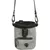 Grey treat pouch with zip compartment, clip and detachable shoulder strap. Suitable for travel.