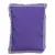 Rechthoekig kussen van paarse stof met zichtbare witte stiksels langs de randen, geen merknaam of tekst zichtbaar.