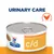 Canned food labelled c/d for urinary care, with a chicken icon and Hill's Prescription Diet branding visible.