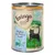 Feringa Country Style, Chicken with Pork & Trout, Adult, 400g. Illustration einer schwarzen Katze auf grünem Feld mit Huhn und Forelle.