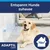 Texte en allemand : « Entspannt Hunde zuhause ». ADAPTIL Calm diffuseur, maison 70 m² indiqué. Texte et marque visibles sur l’image. Texte non traduit.