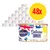 48 lattine Butcher's Delicious Dinners, mousse con pollo e tacchino, con taurina, 30% carne fresca. Testo visibile: 'natural nutrition', 'with chicken & turkey', 'with taurine'.