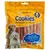 Hansepet Cookies Delikatessen für Hunde, bastoncillos de masticar con carne de pollo, envase de 200 g. Texto en alemán e inglés visible en el paquete.