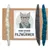 Kater Kasimir Vermisseaux en feutrine pour chat - lot de 3 jouets