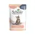 Schesir Kitten Care 3–12, complete & balanced in jelly, kip. POLLO Chicken Poulet staat op de verpakking met afbeelding van een kitten.