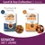 IAMS Land & Sea Collection en sauce, 6x thon et hareng, 6x poulet, pour chats seniors dès 7 ans. Texte en anglais et allemand sur les emballages.
