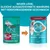 Comparaison de deux sachets Purina ONE Adult 85 g pour chat, ancien et nouveau design, texte en allemand : 'Neuer Look, gleiche ausgezeichnete Nahrung mit hervorragendem Geschmack'.