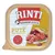 Rinti Kennerfleisch con pavo, sin cereales. Original desde 1983. En la imagen: trozos de carne e ingredientes.