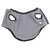 Grey pet vest with two leg holes and a small fabric tag, shown laid flat to display shape and openings.