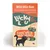 Lucky Lou Wild Mix-Box, 4 variétés en 12 sachets pour chats adultes, sans céréales, sans sucre ajouté, plus de 96 % de viande, made in Germany. Texte partiellement en anglais et allemand.