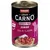 Консерва Animonda Gran Carno Fleisch Pur Senior Kalb + Lamm. Видими парчета месо, надписи на немски: 100% Fleisch, Fleisch Pur, Senior, Kalb + Lamm.