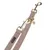Beige dog lead with herringbone pattern, gold-coloured metal fastenings and pendant. Brand label 'Nomad Tales' visible.
