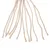 Varios cordones de algodón beige con diseño trenzado, extremos sueltos visibles.