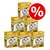 Six boxes of Bozita cat food, viel Huhn med Extra Kyckling, 370g each, yellow packaging with cat image and 93% text. Large red percentage discount symbol overlaid. Six boxes of Bozita cat food, viel Huhn med Extra Kyckling, 370g each, yellow packaging with cat image and 93% text. Large red percentage discount symbol overlaid.