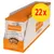 Lot de 22 sachets Nature's Variety Bites in Gravy with Salmon, emballage visible avec mention '22x' en jaune et rouge sur le coin supérieur droit.
