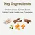 Main ingredients: chicken breast, carrots, sweet potato, lamb, lamb liver, courgette. Ingredients shown with images.