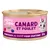 Edgard & Cooper Canard et Poulet, morceaux en sauce pour chatons, 85g. Tekst in het Frans zichtbaar op blik kattenvoer.