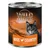 Boîte de pâtée pour chat Wild Freedom Wide Country Chicken 800 g, mention 100% grain-free recipe, image d’un chat et d’un paysage. Texte en anglais sur l’emballage.