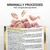 Tekst na engleskom: MINIMALLY PROCESSED, 100% recognizable ingredients. Sastav: chicken fillets 75%, seabass 5%, rice 15%. Prikaz komadića sirovog mesa iznad pakiranja.