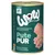 Boîte de nourriture humide pour chien WOW Pute PUR, dinde. Texte visible : Single-Protein Feuchtnahrung mit hohem Fleischanteil, Dinde-Turkey-Pavo-Tacchino, Made in Austria.