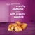 dual-textured, crunchy outside and a soft, creamy centre. Pictured are snacks with a crunchy shell and a creamy filling. dual-textured, crunchy outside and a soft, creamy centre. Pictured are snacks with a crunchy shell and a creamy filling.